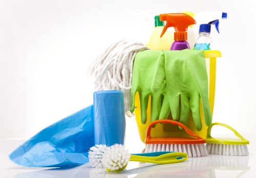Professional upholstery cleaning in Westminster for a fabric sofa