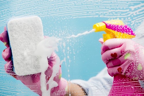 Professional carpet cleaner in Westminster cleaning a residential carpet