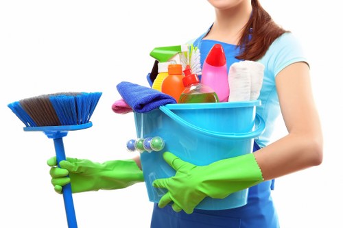 Manager assessing a complaint outcome for cleaning services