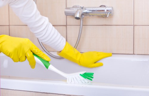 Domestic cleaning tools ready for a Westminster house clean