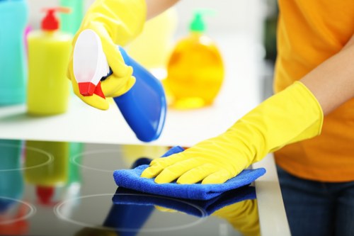 Westminster cleaning staff receiving professional training on safe procedures