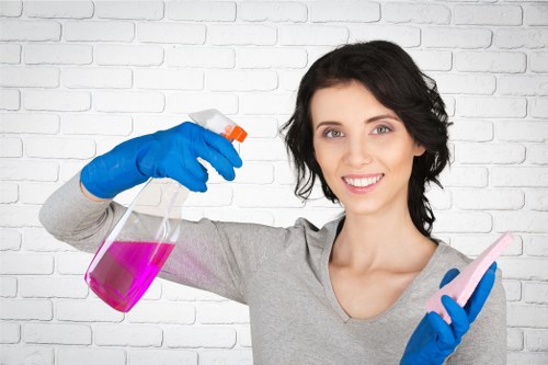 Detailed builders cleaning of surfaces and fixtures