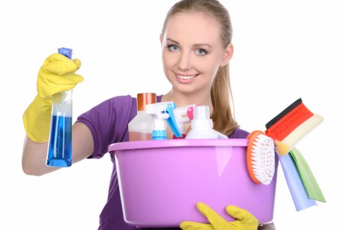 Cleaners Westminster completing a risk assessment before starting work